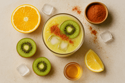 Zitrus-Smoothie mit Orange, Kiwi & Acerola